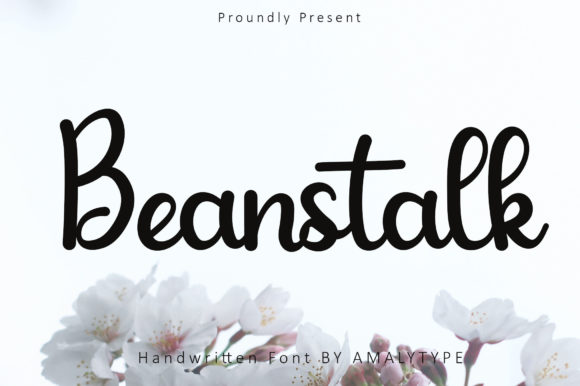 Beanstalk Font: A Handwritten Typeface for Makers