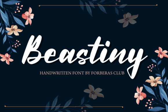 Beastiny: A Script Font for Editorial Design
