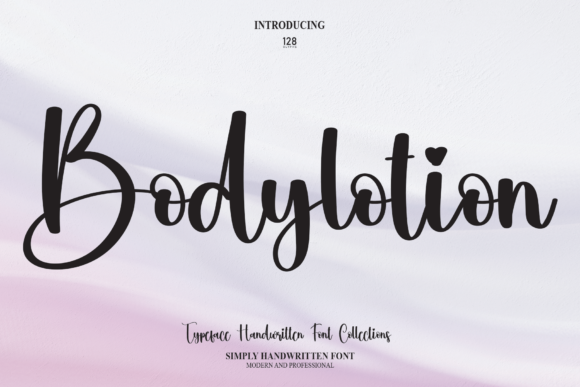 Bodylotion: A Graceful Script Font for Editorial Design