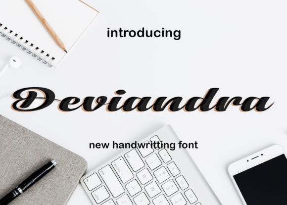 Deviandra: A Graceful Script Font for Editorial Design