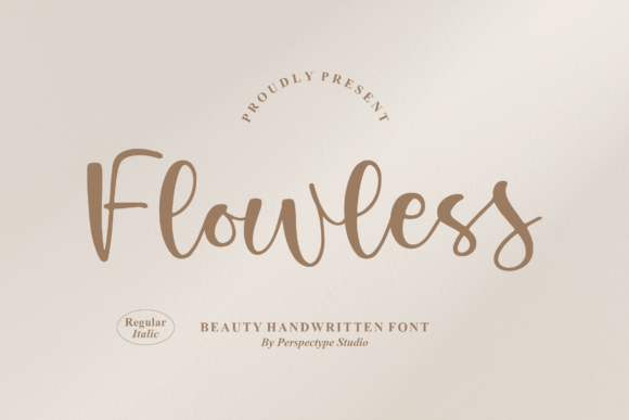 Flowless: A Script Font for Handmade Makers