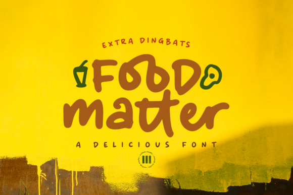 Food Matter: A Playful Handwritten Font for Branding