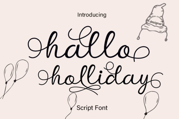 Hallo Holliday: A Delicate Script Font for Elegant Branding