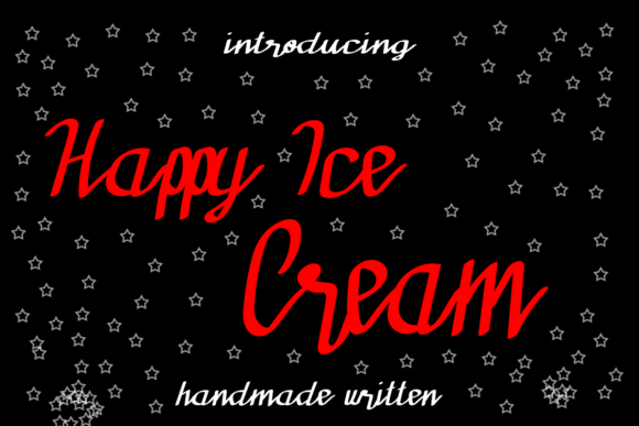 Happy Ice Cream Font for Editorial Design