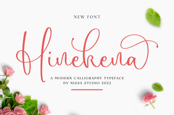 Hinekena: A Graceful Script Font for Editorial Design
