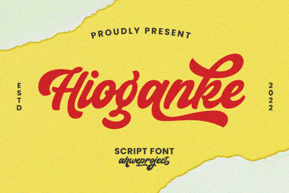 Hioganke: A Script Font for Modern Editorial Design