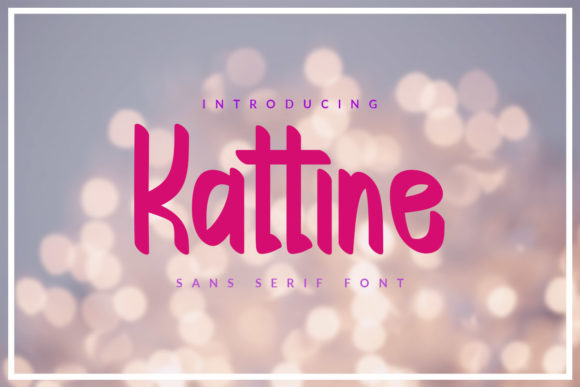 Kattine: The Handwritten Font for Crafters
