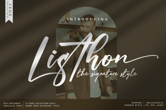 Listhon: A Timeless Script Font for Editorial Design