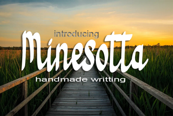 Minesotta: A Handwritten Font for Editorial Design