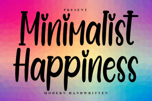 Minimalist Happiness: A Handwritten Font for Modern Web Design