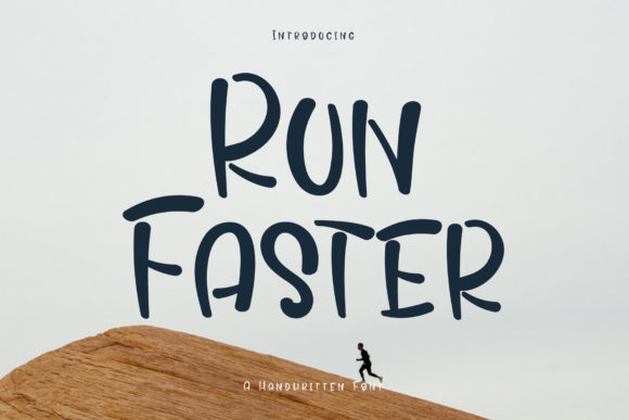 Run Faster Font: The Handwritten Typeface for Bold Marketing