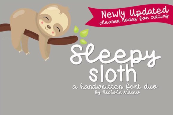 Sleepy Sloth Duo: A Handwritten Typeface for Branding
