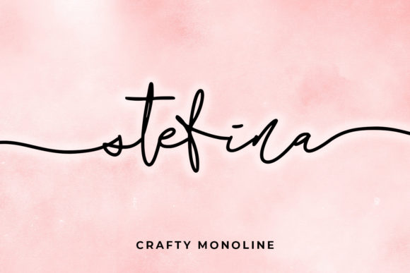 Stefina: A Playful Script Font for Crafters
