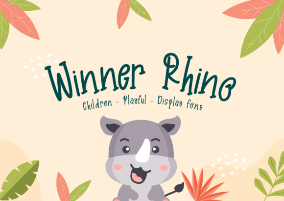 Winner Rhino: A Playful Handwritten Font for Makers