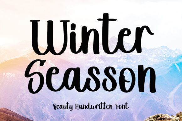Winter Seasson: A Handwritten Typeface for Editorial Design