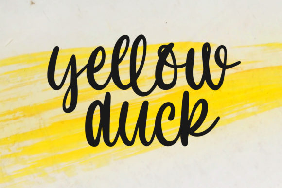 Yellow Duck: A Friendly Script Font for Small Business Branding